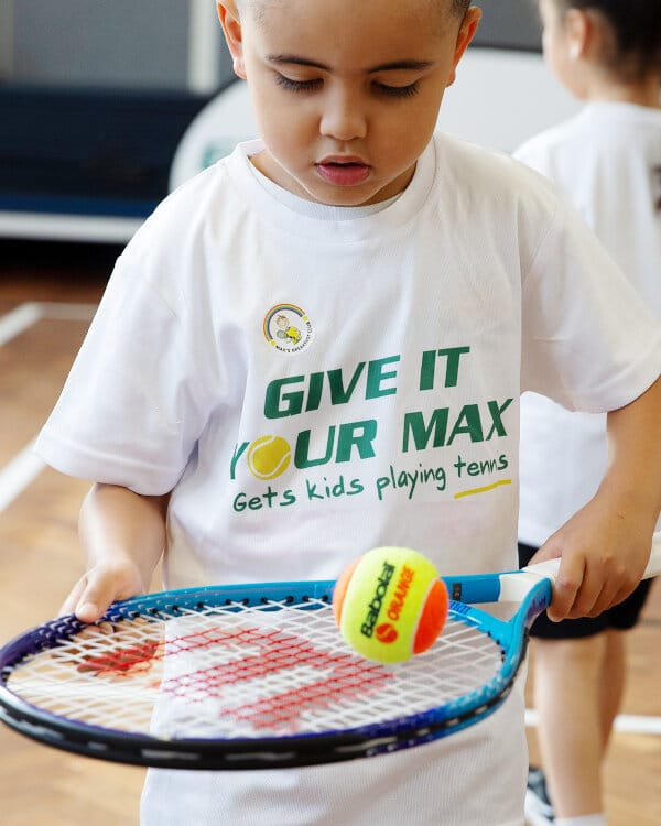 Donating a racket photo